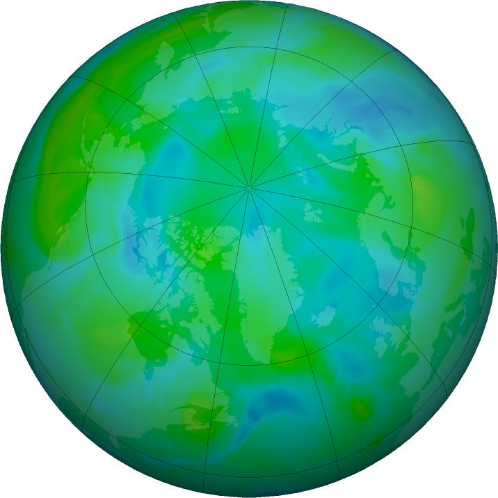Arctic ozone map for 04 September 2021